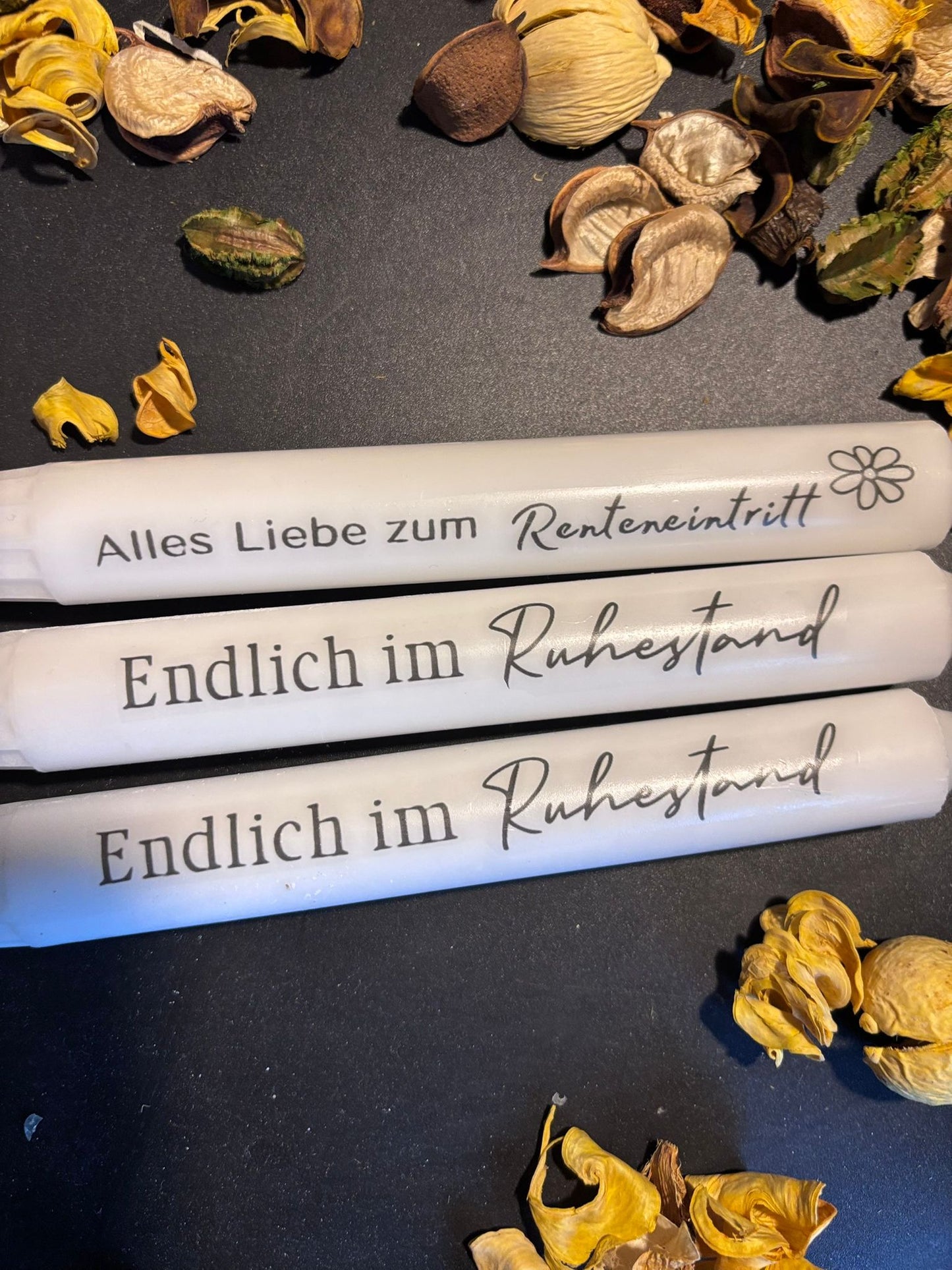 Stabkerze geriffelt Rente