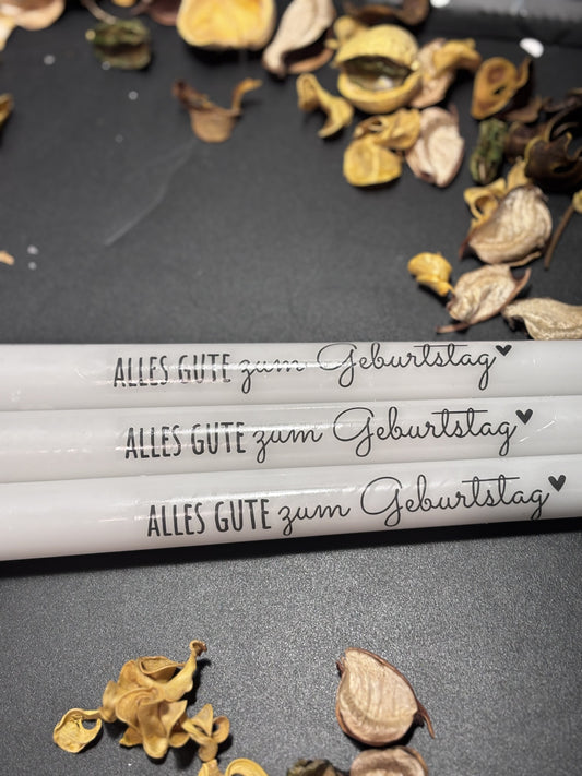 Stabkerze "Geburtstag"