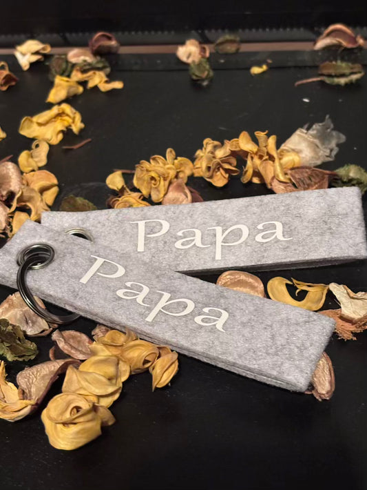 Schlüsselanhänger Filz – Papa